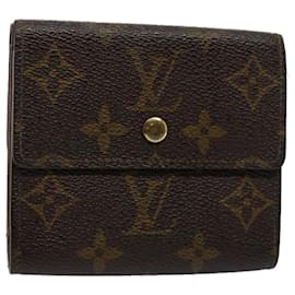 Louis Vuitton-LOUIS VUITTON Portafoglio Portefeuille Elise con monogramma M61654 LV Auth bs9563-Monogramma