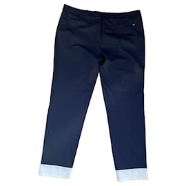 Armani Jeans-Pantalones, polainas-Azul marino