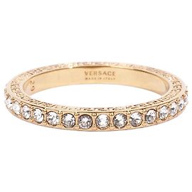 Bague Greca en cristal Versace Or / Cristal Plaqué Or 29 Doré