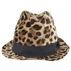 Dolce & Gabbana Fedora-Hut mit Leopardenmuster Andere