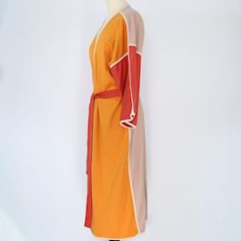 Hermès-Peignoir Hestia Yukata tricolore-Autre