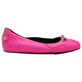 Ballerine con borchie Balenciaga in pelle rosa Rosa