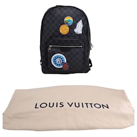 Louis Vuitton-Louis Vuitton Damier Graphite My LV World Tour Josh Sac à dos en toile noire-Autre