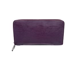 Louis Vuitton-Purple Epi Leather Zippy Long Continental Wallet-Purple