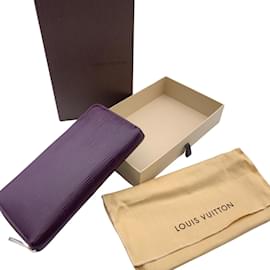 Louis Vuitton-Purple Epi Leather Zippy Long Continental Wallet-Purple