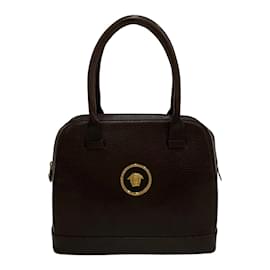 Versace-La Medusa Handbag-Brown