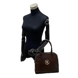 Versace-La Medusa Handbag-Brown