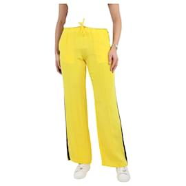 Autre Marque-Pantalon jaune à rayures latérales - taille S-Jaune