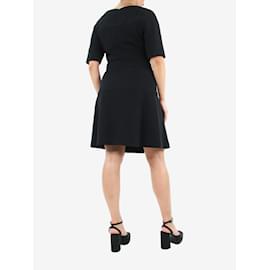 Fendi-Robe en laine noire à manches courtes - taille UK 10-Noir