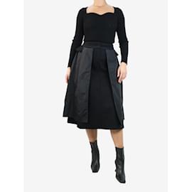 Prada-Black nylon patchwork skirt - size UK 8-Black