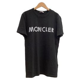Camiseta Moncler negra de algodón Negro