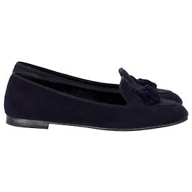 Mocassins à pompons Church's en Daim Bleu Marine Bleu Bleu Marine