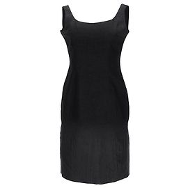 Prada Shift Dress in Black Virgin Wool Black