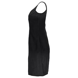 Prada-Prada Shift Dress in Black Virgin Wool-Black