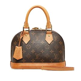 Louis Vuitton-Louis Vuitton Monogram Alma BB Canvas Handbag M53152 in Good condition-Brown