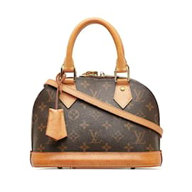 Louis Vuitton-Louis Vuitton Monogram Alma BB Sac à main en toile M53152 en bon état-Marron