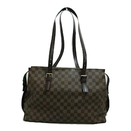 Louis Vuitton-Louis Vuitton Damier Ebene Chelsea Canvas Tote Bag N51119 in Good condition-Brown