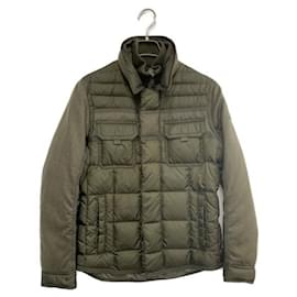 Moncler Green Down Jacket Men Green