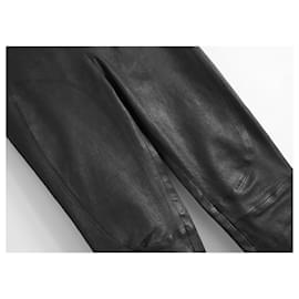 Balenciaga-Balenciaga x Nicolas Ghesquiere leather leggings pants-Black