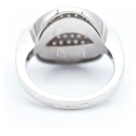 Autre Marque-White Gold Ring with Diamonds-White