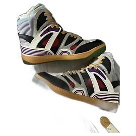 Baskets Gucci en cuir blanc Blanc