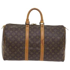 Louis Vuitton-Louis Vuitton-Monogramm Keepall 45 Boston Bag M.41428 LV Auth 58135-Monogramm