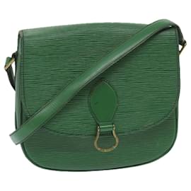 Louis Vuitton-LOUIS VUITTON Epi Saint Cloud GM Bolso de hombro Verde M52194 EP de autenticación de LV2182-Verde