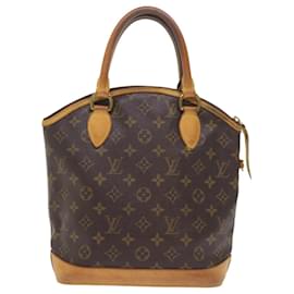 Louis Vuitton-Bolsa de mão LOUIS VUITTON com monograma Lockit M40102 LV Auth ep2177-Monograma