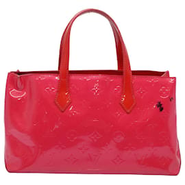 Louis Vuitton-LOUIS VUITTON Monogram Vernis Wilshire PM Hand Bag Rose Pop M93643 auth 58462-Other