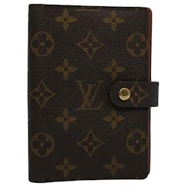 Louis Vuitton-LOUIS VUITTON Monogram Agenda PM Day Planner Cover R20005 Bases de autenticación de LV9469-Monograma