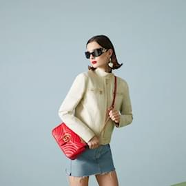 Gucci-GG Marmont Tasche-Rot