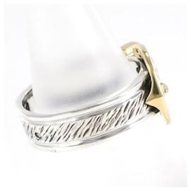 Hermès-Horseshoe Belt Ring-Silvery