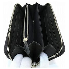 Fendi-Leather Karlito Zip Around Wallet 8M0299-Black
