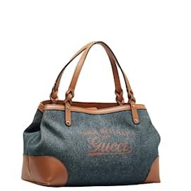 Gucci-Craft Denim-Einkaufstasche 348715-Blau