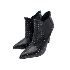 Botines Saint Laurent T.EU 38.5 Cuero Negro