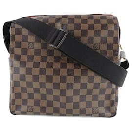 Louis Vuitton-Louis Vuitton Damier Ebene Naviglio Canvas Crossbody Bag N45255 in Good condition-Brown