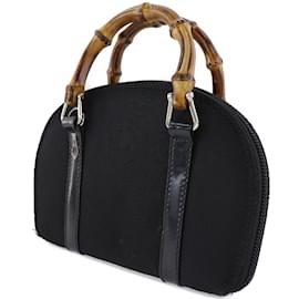 Gucci-Mini Bamboo Handbag-Black