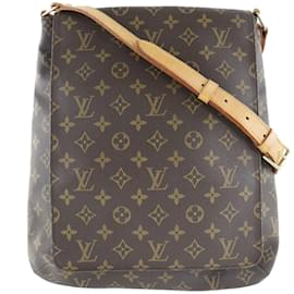 Louis Vuitton-Louis Vuitton Monogram Musette Salsa Short Strap Canvas Crossbody Bag M51256 in Fair condition-Brown