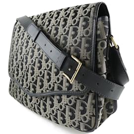 Dior-Trotter Nylon Shoulder Bag-Black