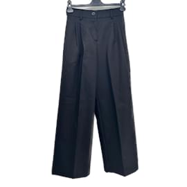 Autre Marque-NON SIGNE / UNSIGNED  Trousers T.International S Cotton-Black