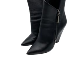 Saint Laurent-SAINT LAURENT  Ankle boots T.eu 38.5 leather-Black