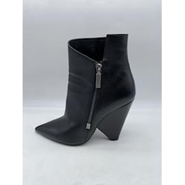 Saint Laurent-SAINT LAURENT  Ankle boots T.eu 38.5 leather-Black