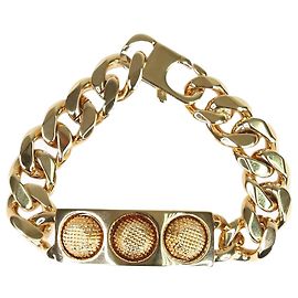 Balenciaga Pulsera de eslabones de cadena de oro Dorado