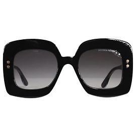 Bottega Veneta Gafas de sol negras sombreadas Negro