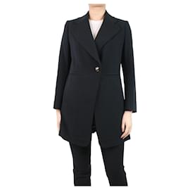 Chloé-Black single-buttoned blazer with side-slit - size UK 10-Black