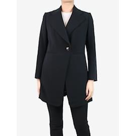 Chloé-Black single-buttoned blazer with side-slit - size UK 10-Black