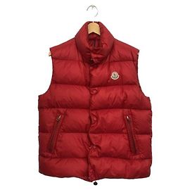Chaleco de plumón Moncler Rojo Nylon Roja