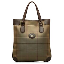 Burberry-Burberry Brown Vintage Check Tote-Brown