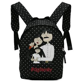 Schwarzer DG Family Rucksack von Dolce & Gabbana Schwarz