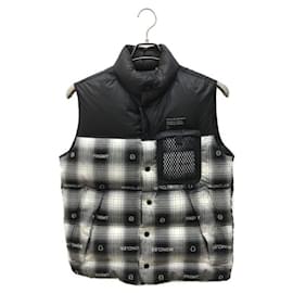 Giacca Moncler Daxy nera e bianca cotone nylon Nero Bianco